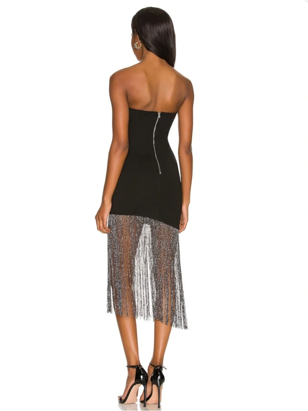 Superdown Cleo Strapless Fringe Dress - NWT - Picture 4 of 10